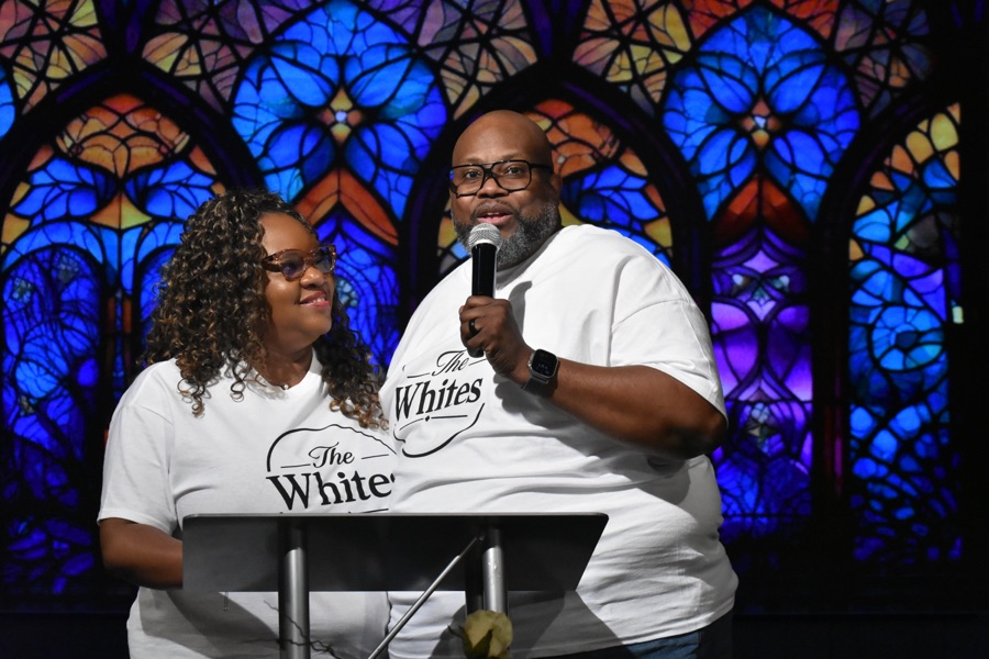 Biblical teaching during a Victory Life service